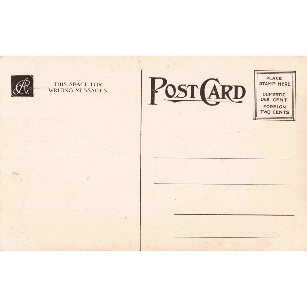 Vintage Red Rose Poetry Postcard Unposted Early 20th Century Floral Greeting - Picture 2 of 2
